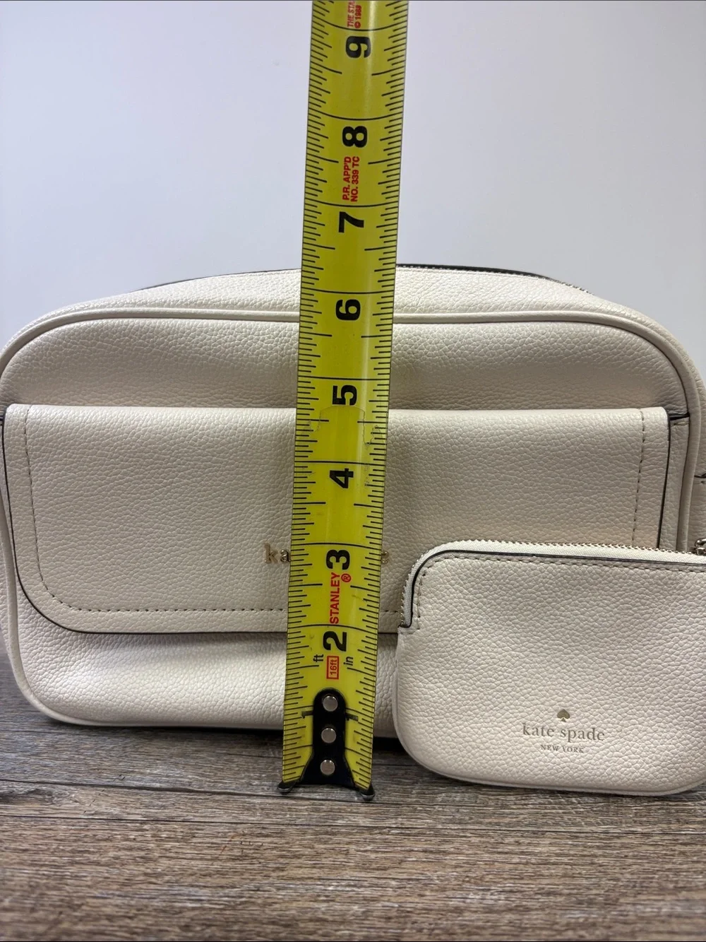 Kate Spade New York Rosie Pebbled Leather Flap Camera Bag Cream